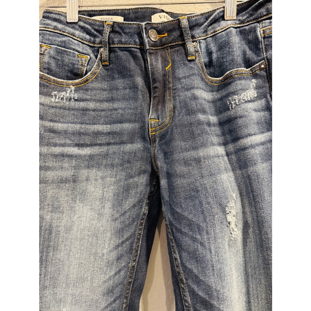 Vigoss Women's Distressed SkinnyJeans, Size 27, Blue - Picture 4 of 9